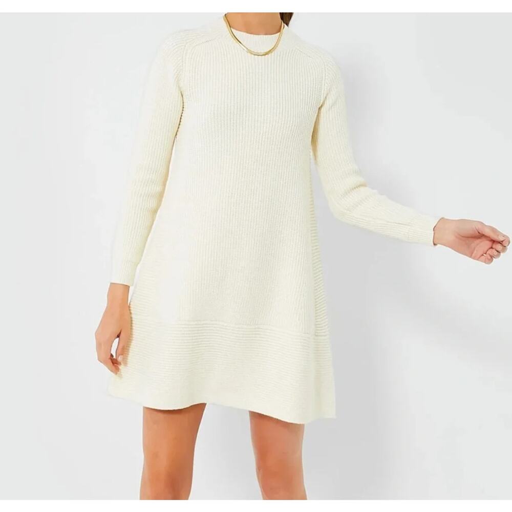 Pomander Place Tuckernuck Ainsley Knit Dress in Cream Size Large